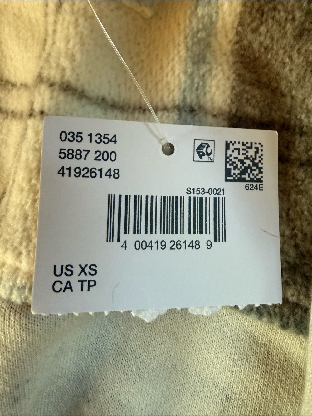 American Eagle Plaid Cozy Flannel Top - Picture 7 of 10